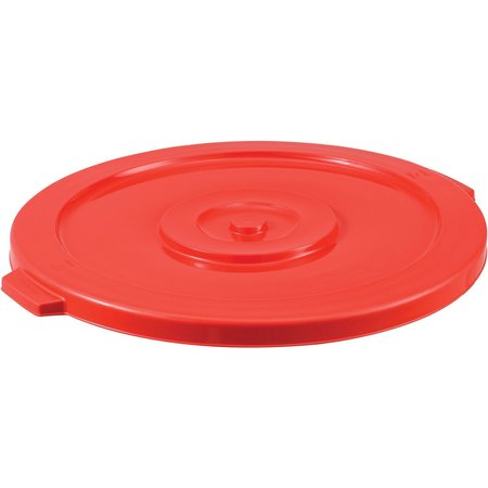 GLOBAL INDUSTRIAL Flat Lid, Red, Plastic 240463RD